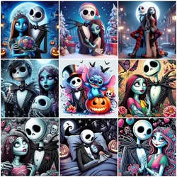 Disney Diamond Painting The Nightmare Before Christmas Cartoon 5D DIY Cartoon Diamond Mosaic Lilo Stitch Embroidery Holiday Gift