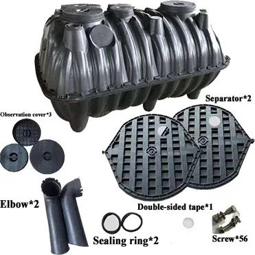 Household New Rural Retrofit FRP Molded 2CBM Septic Tank  for Residential