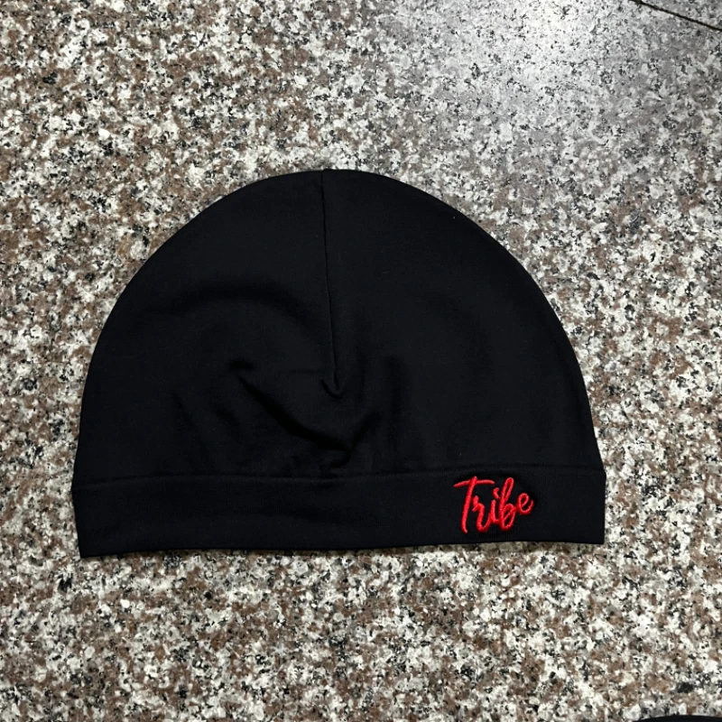 1pc Solid Color Street Style Nylon Skull Print Unisex Beanie Hat, Suitable For All Seasons, Sports & Casual Wear image 3