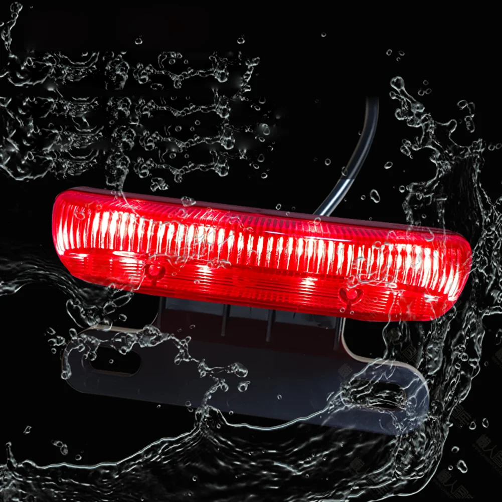 36-48V Ebike Rear Brake Light Tail Light Safe Warn Lamp For Electric Bicycle Turn Signal Reflector Lamp Shell No Bulb