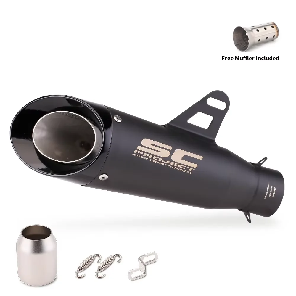 

51 мм глушитель выхлопной трубы мотоцикла с Db Killer для Kawasaki Ninja Honda Yamaha Z250 Z300 Z400 Zx10 Mt0709 R25 R3 R6