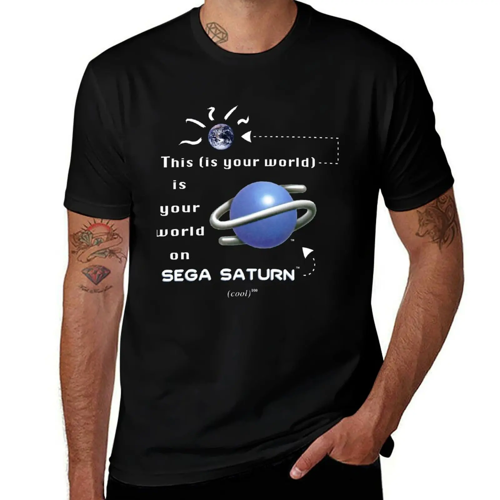 

Sega Saturn World Promo Vintage 90's T-Shirt funny gifts plus size clothes customs cute clothes vintage t shirt men