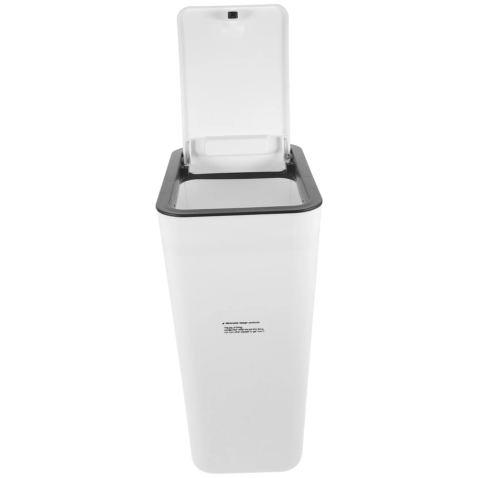 

White Pedal Trash Can With Lid Small Plastic Garbage Bin For Office Bedroom Kitchen Lightweight Waste Basket Household