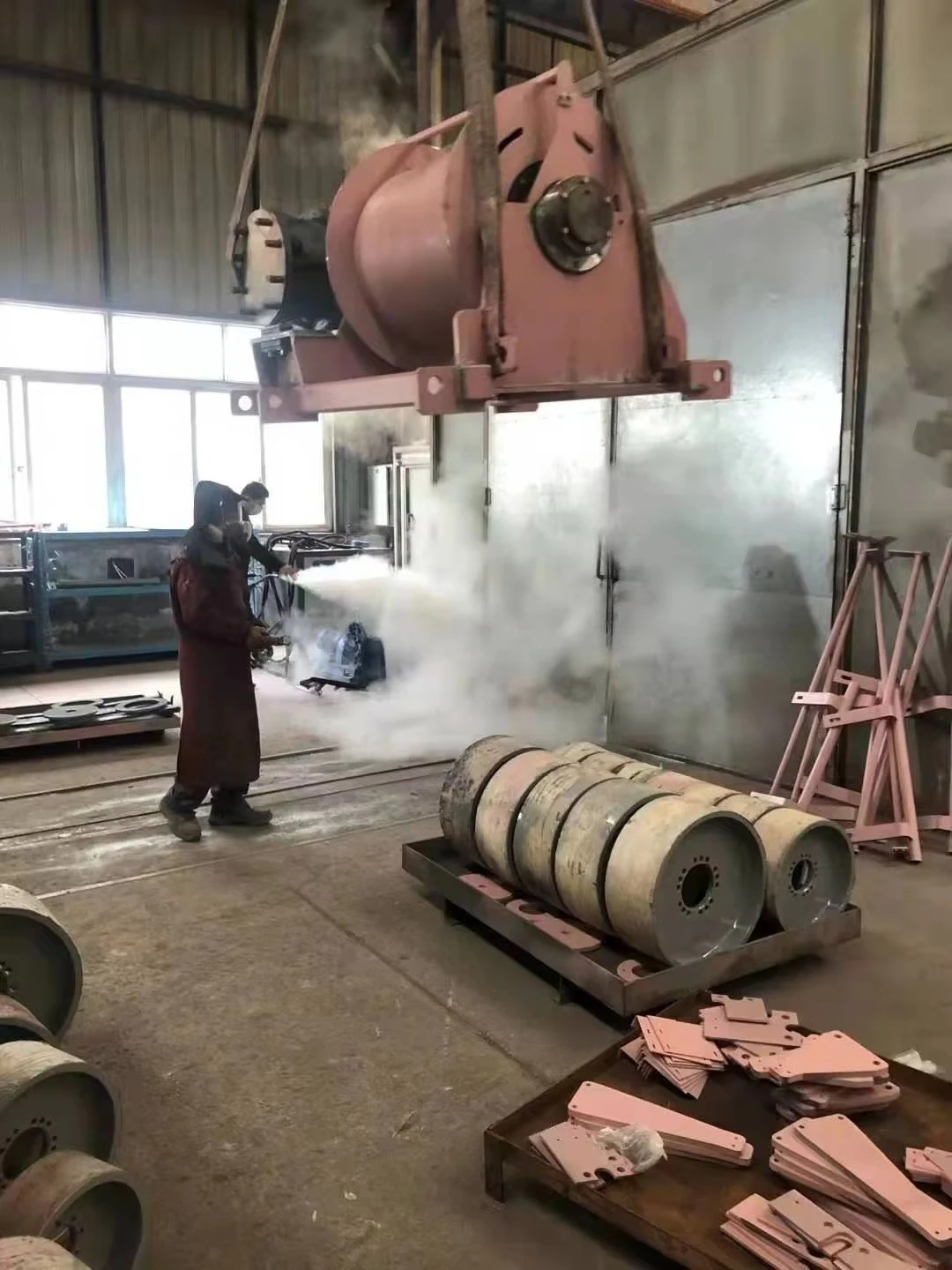 آلة التنظيف بالبخار الصناعية ذات الضغط العالي لتنظيف بقع الزيت الثقيل في المعدات الصناعية #4