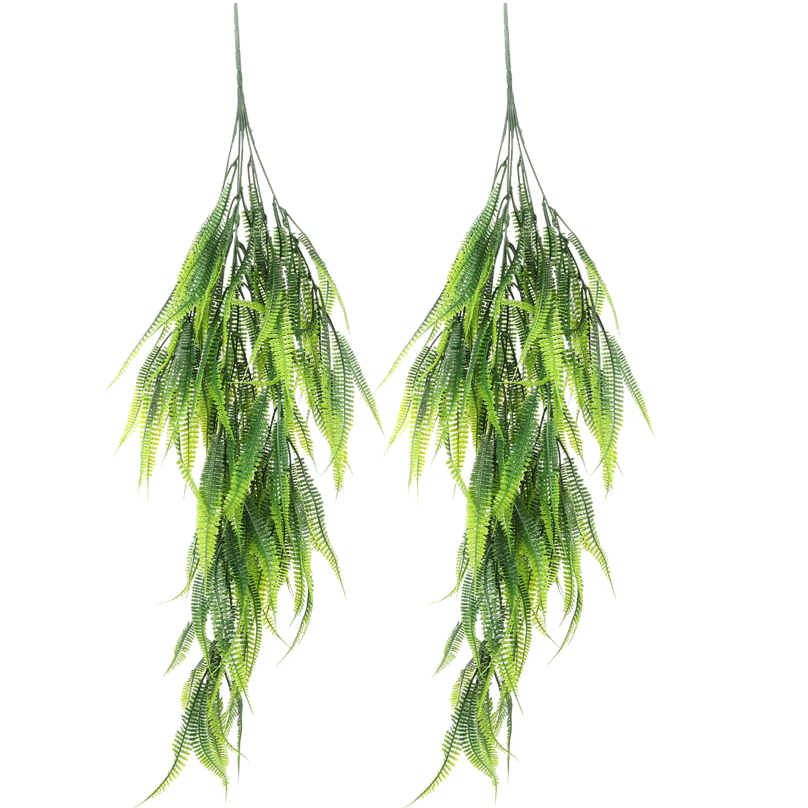 

2pcs Artificial Hanging Plantsgreen Fake Vine Wall Plants For Home Office Bedroom Decor Lifelike Fake Fernwort Vines Outdoor
