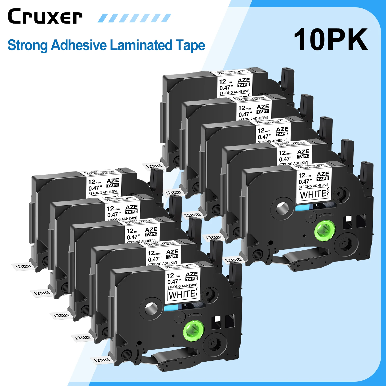 

3-10PCS S231 Strong Adhesive Laminated Tapes Compatible for Brother TZ TZe-S231 131 631 6-12mm Label for P-Touch PT-1010 Maker