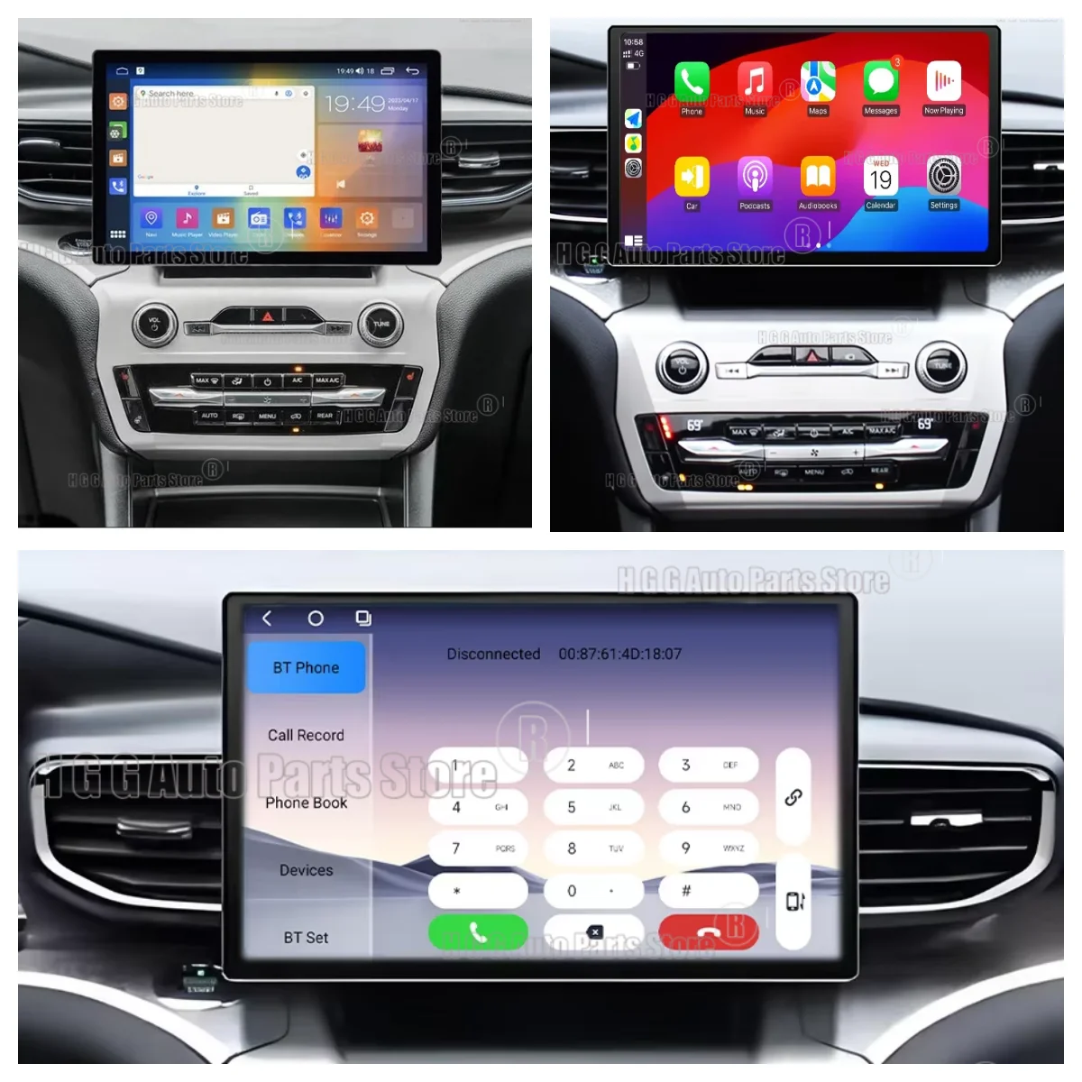 

Android Auto для Ford Explorer 2020-2022 автомобильный радиоприемник 13 "экран мультимедийный видеоплеер Carplay навигация GPS стерео головное устройство