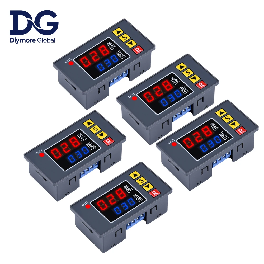 

T3231 AC 110V 220V Digital Time Delay Relay LED Display Cycle Timer Control Switch Adjustable Timing Relay Time Delay Switch