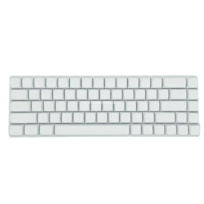 

68PCS Minimalistic White Blank Keycaps XDA Height Sublimations Mechanical Keycap Dropship