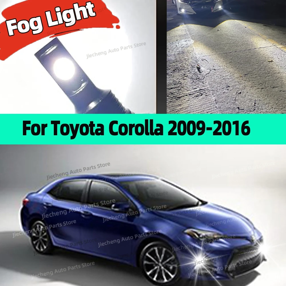 

LED Fog Lamp Car Fog Light Front Bulb 25000LM Ultra Bright 6000K For Toyota Corolla 2009 2010 2011 2012 2013 2014 2015 2016