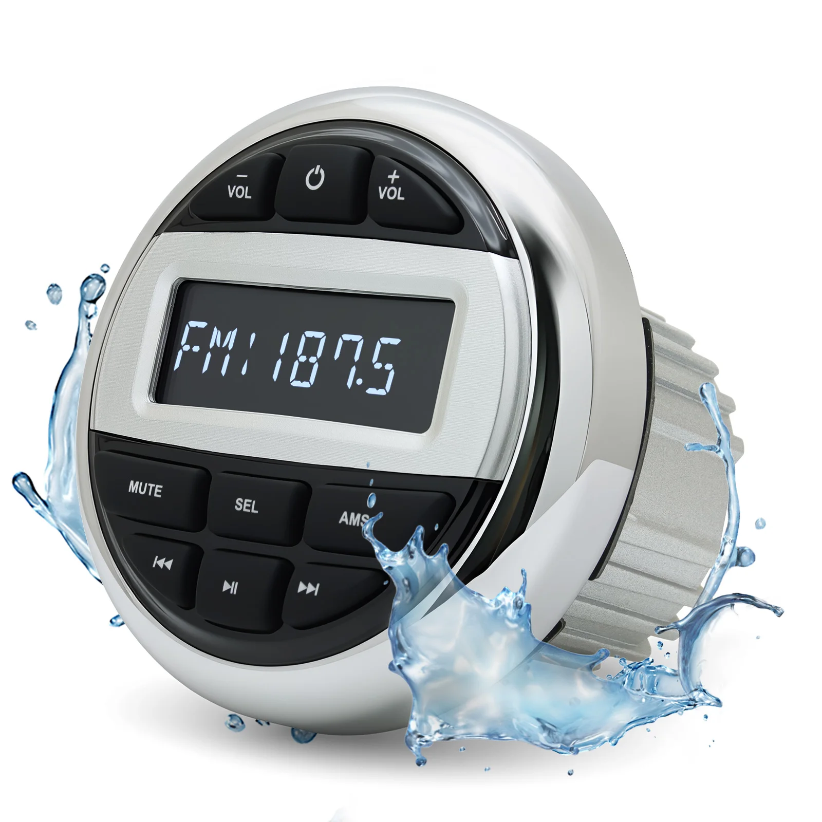 

Boat Radio System Media Player Waterproof Bluetooth-compatible Audio Radio FM AM Receiver for UTV ATV SPA RZR