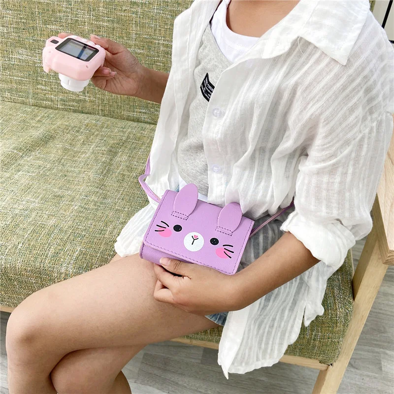 حقائب يد صغيرة للأطفال لطيف الاطفال محفظة نسائية للعملات المعدنية محفظة موضة الأميرة طفل الفتيات بولي Leather جلد صغير الكتف حقيبة كروسبودي جديد