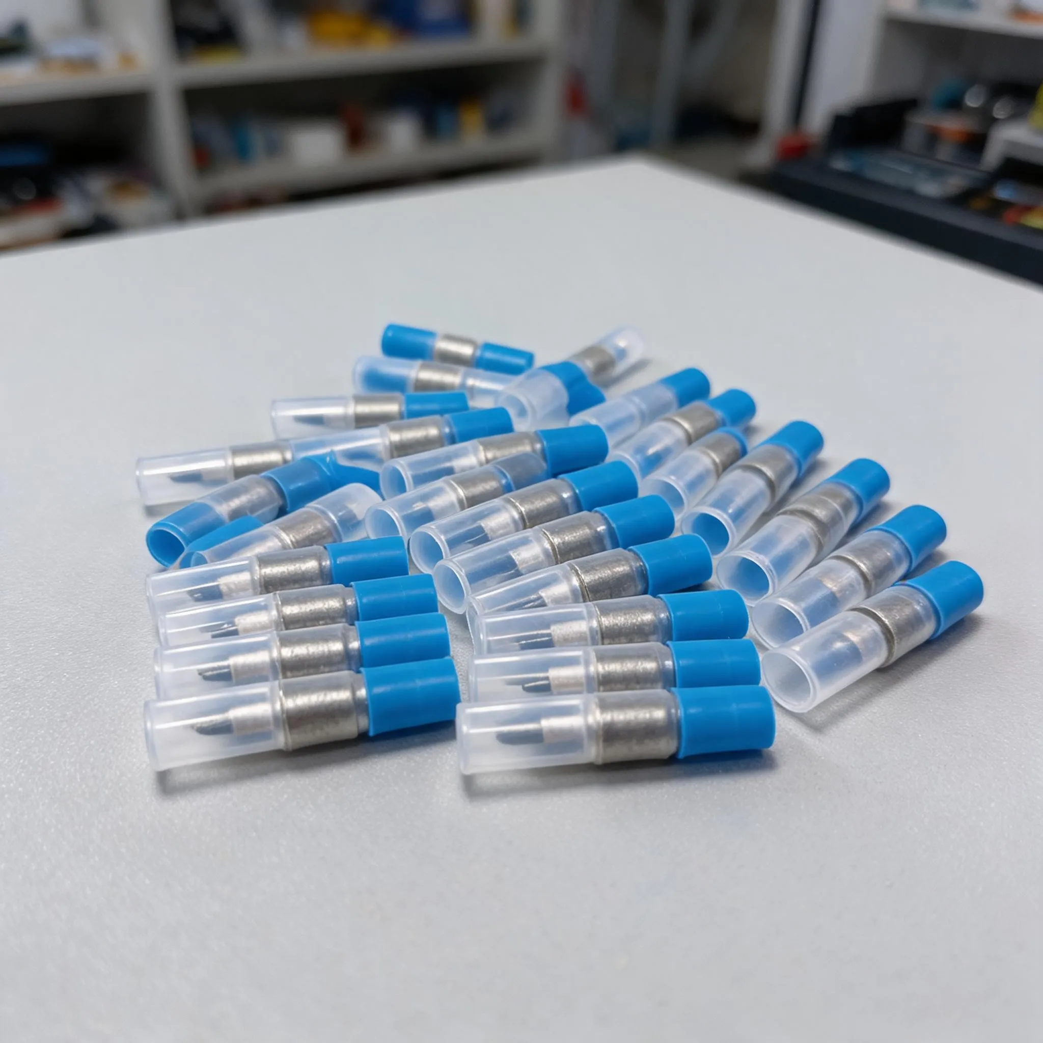 50PCS Solder Seal Wire Connector For Heat Shrink Solder Butt Insulated Connector Kit Secure Seal For Marine Automotive Outdoor