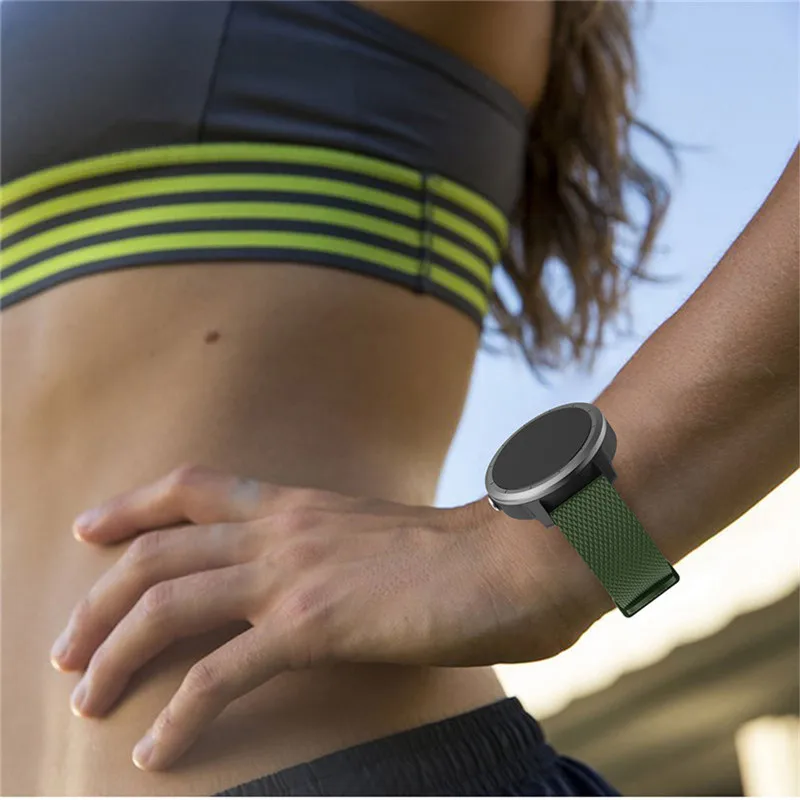 Buntes Weiches Silikon-Ersatzarmband für Garmin Vivoactive3 Vivomove HR Smart-Armband für Garmin Vivoactive 3 Uhrenarmband – Detail 30