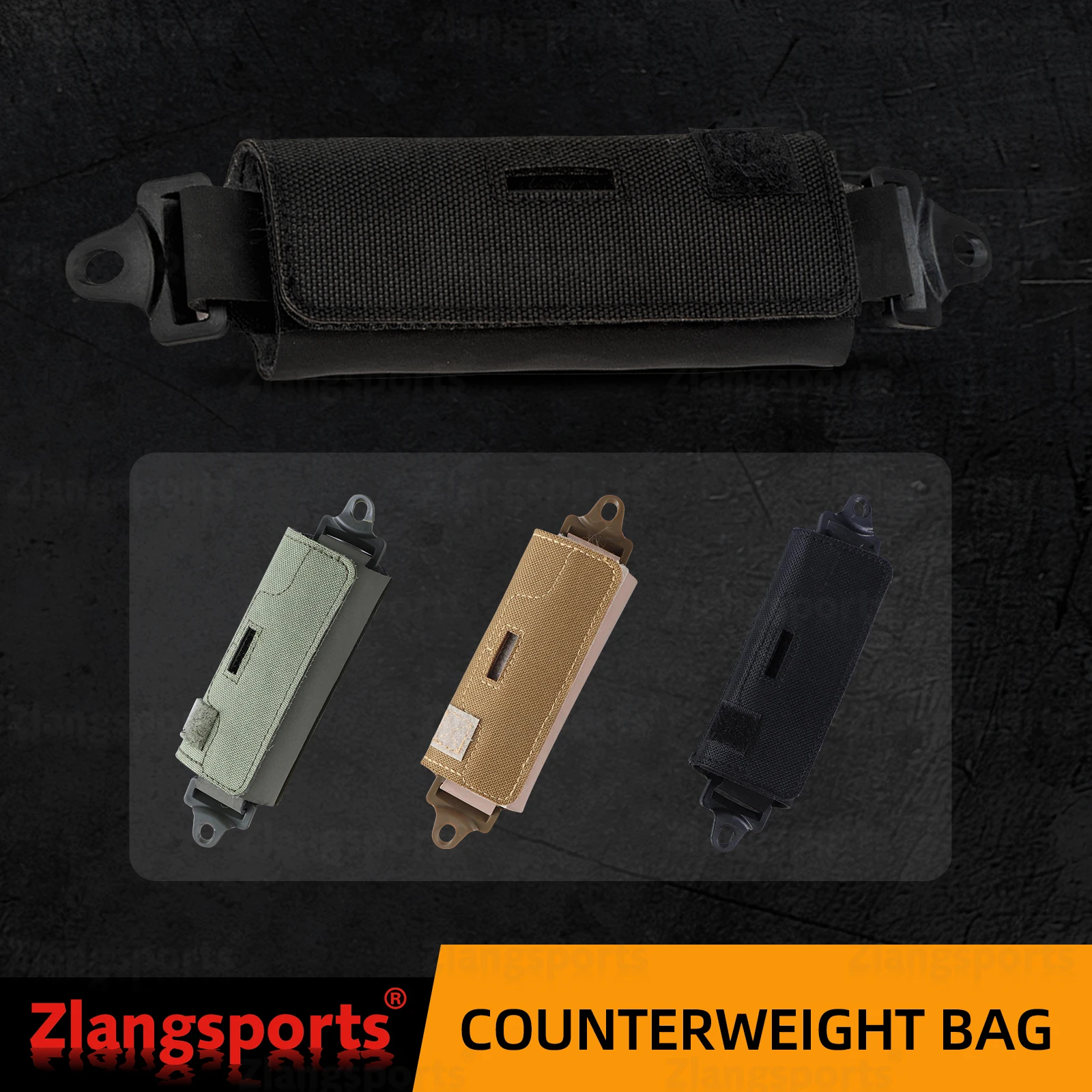 Torba obciążeniowa do hełmu taktycznego z 5 blokami, kompatybilna z hełmami OPS-Core Fast BJ PJ MH do aktywności airsoftowych i outdoorowych.