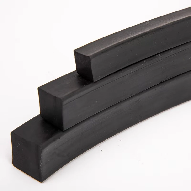 1/2/5 Meters Black Solid Nitrile Rubber Strip Square NBR Sealing Strip For Marine Seal Oil Resistant 3x3mm~20x20mm