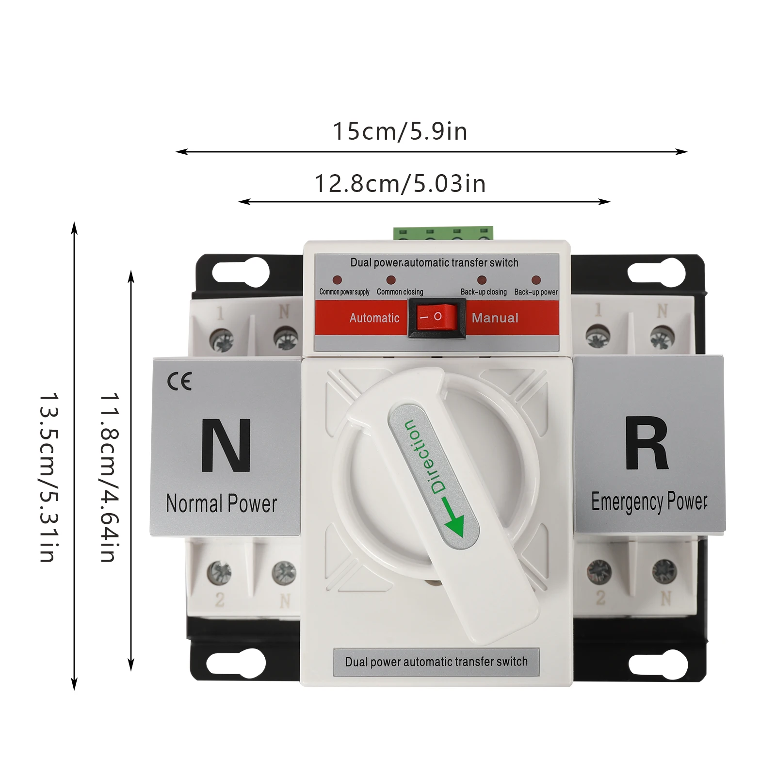 110V 2P 63A Mini Dual Power Automatische Transfer Schalter Toggle Controller Umschalter Selbst Guss Umwandlung