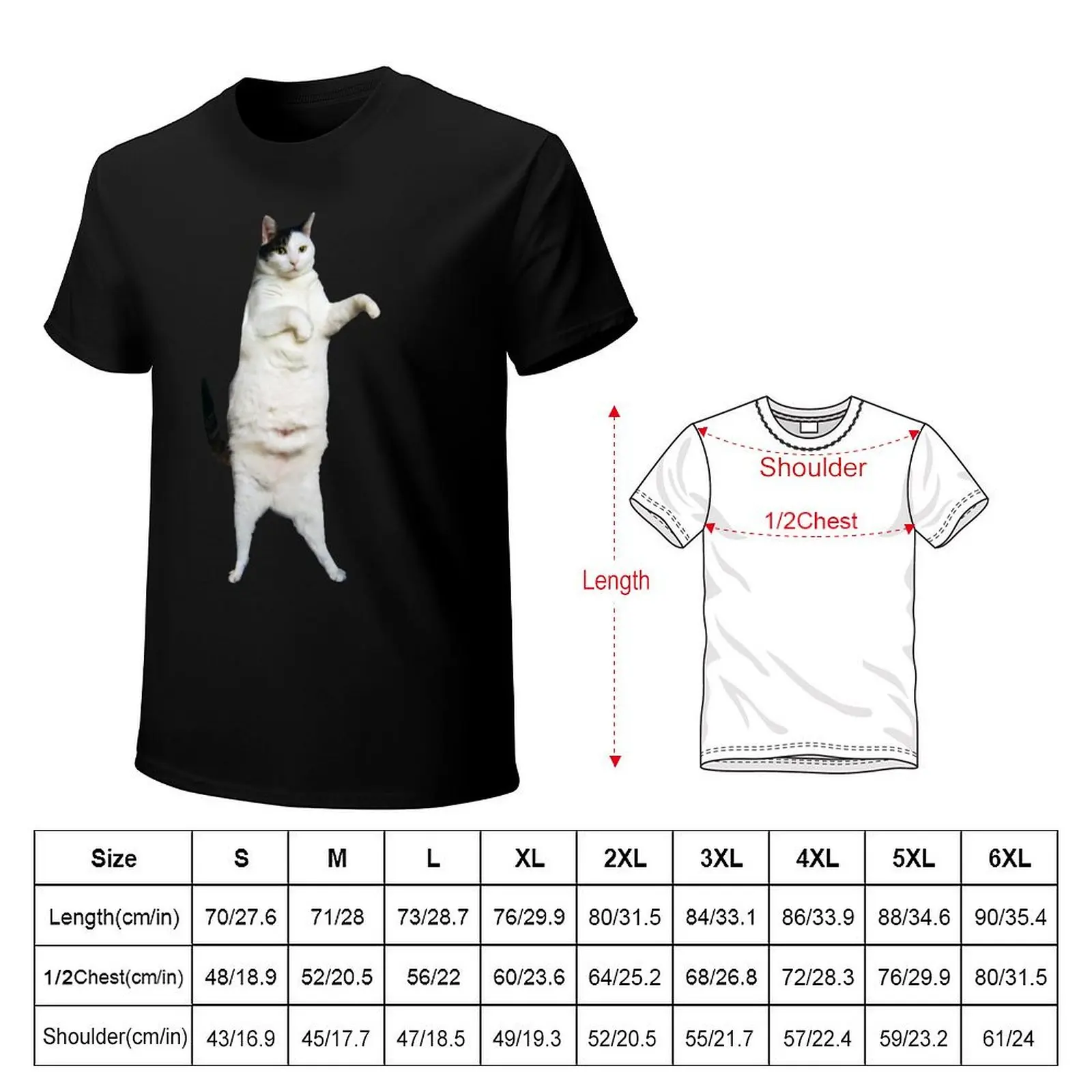 Kitty Cat Dance T-Shirt Anti-Pilling Casual T-Shirt