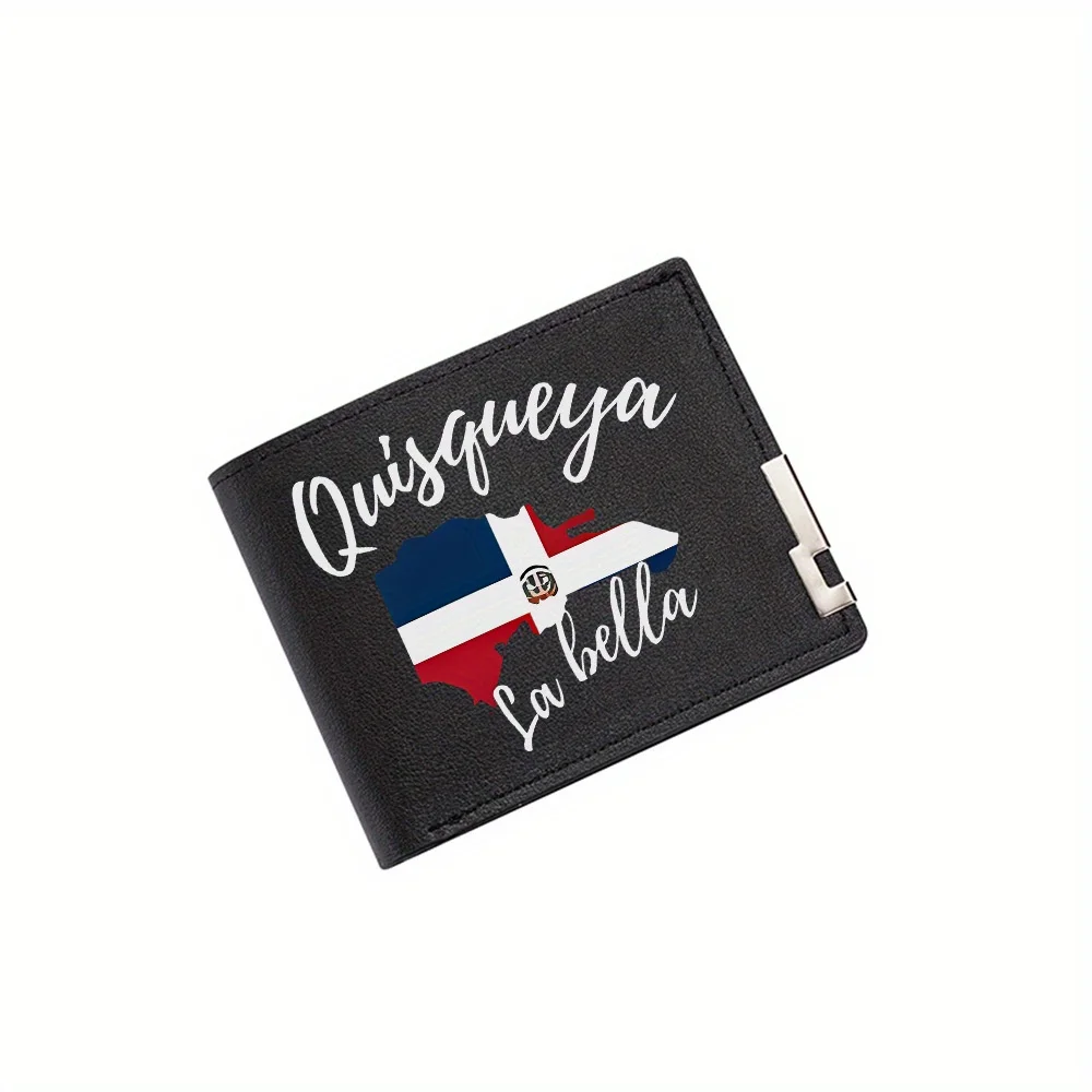Quisqueya,the beautiful country shape. Men's Wallet Printing Design Simple Modern Stylish Business Father's Boyfriend's Christma