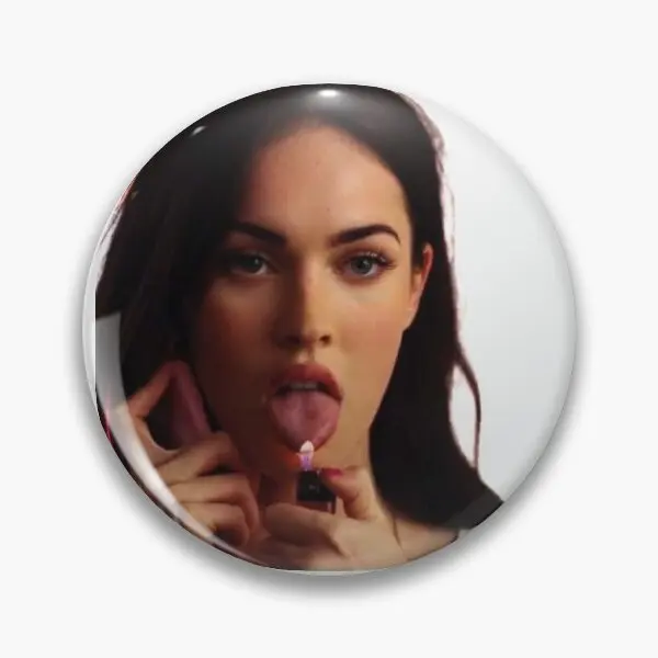 Jennifers y Megan Fox  Soft Button Pin Decor Lapel Pin Women Fashion Brooch Funny Creative Cartoon Collar Metal Gift Lover Hat