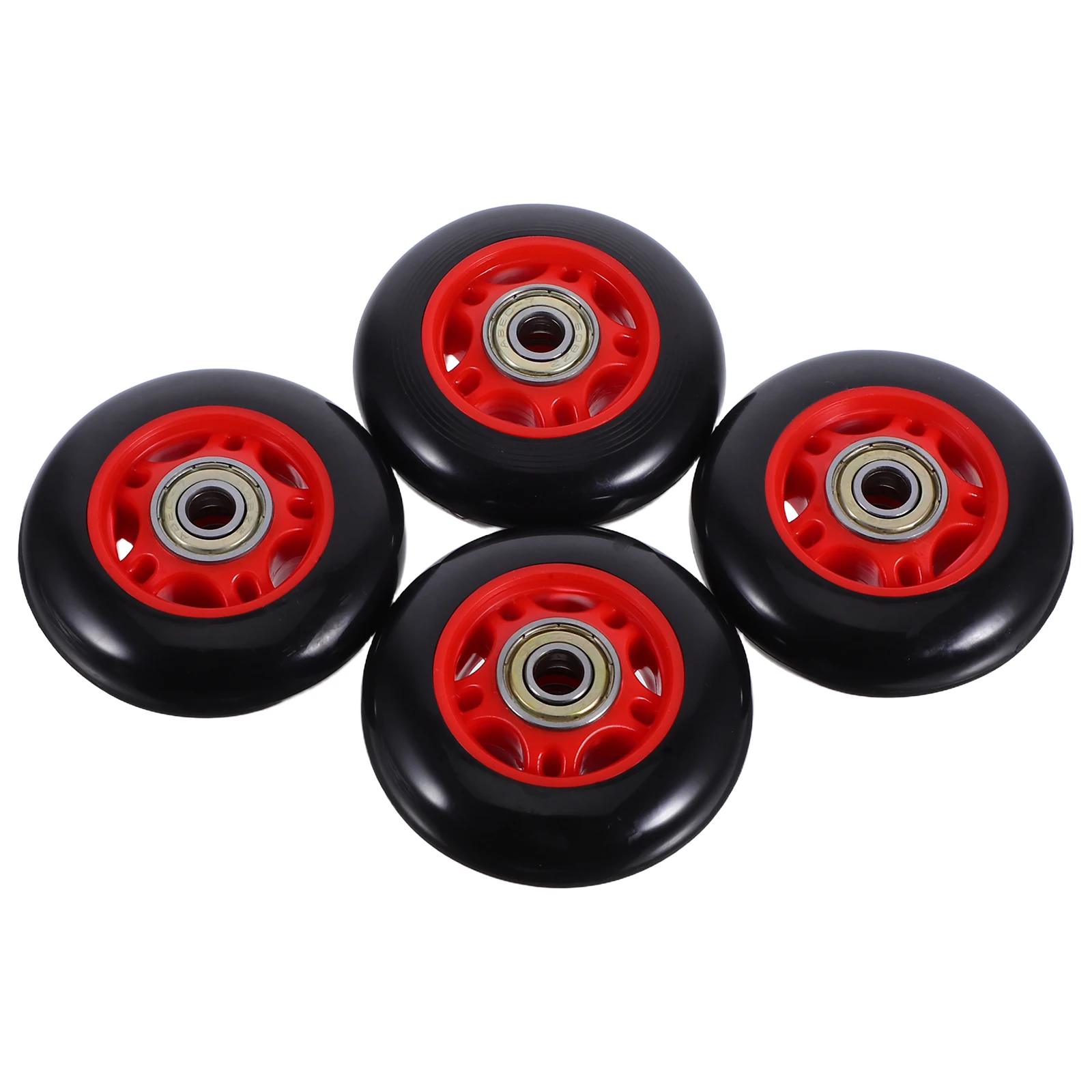 4 قطعة بكرة عالمية ملحقات معدات اللياقة البدنية البلاستيكية المتينة عجلة دوارة لآلات تمارين الدراجة #1