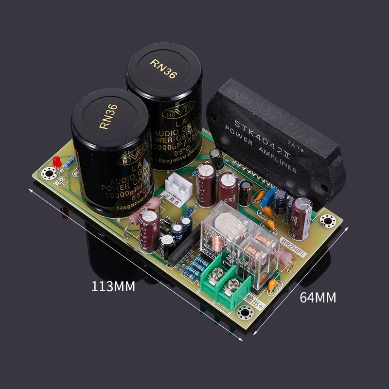 HIFI Sanyo Thick Film STK4042II Mono 80W Audio Power Amplifier Board AC 32V-44V