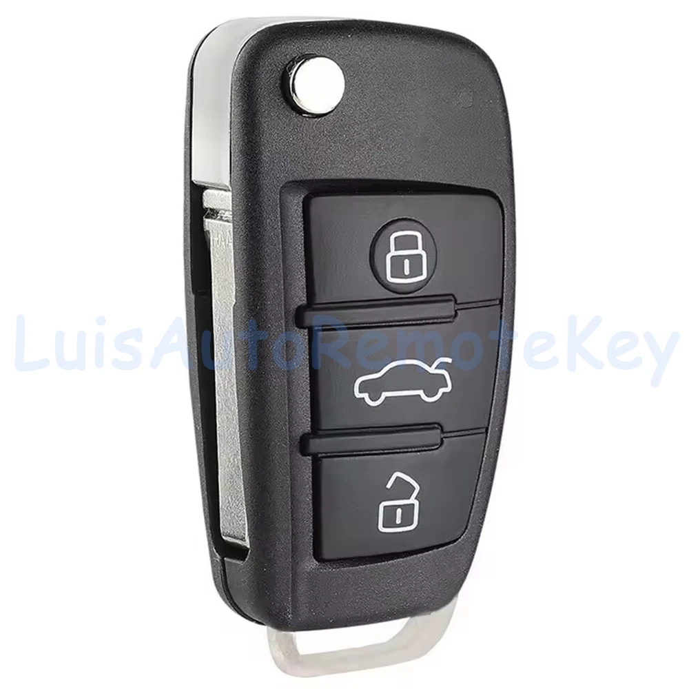 New 3 Buttons Flip Remote Key Fob 434MHz MQB48 Chip for Audi A3 S3 2012 2013 2014 2015 2016 2017 2018 2019 8V0 837 220 8V0837220