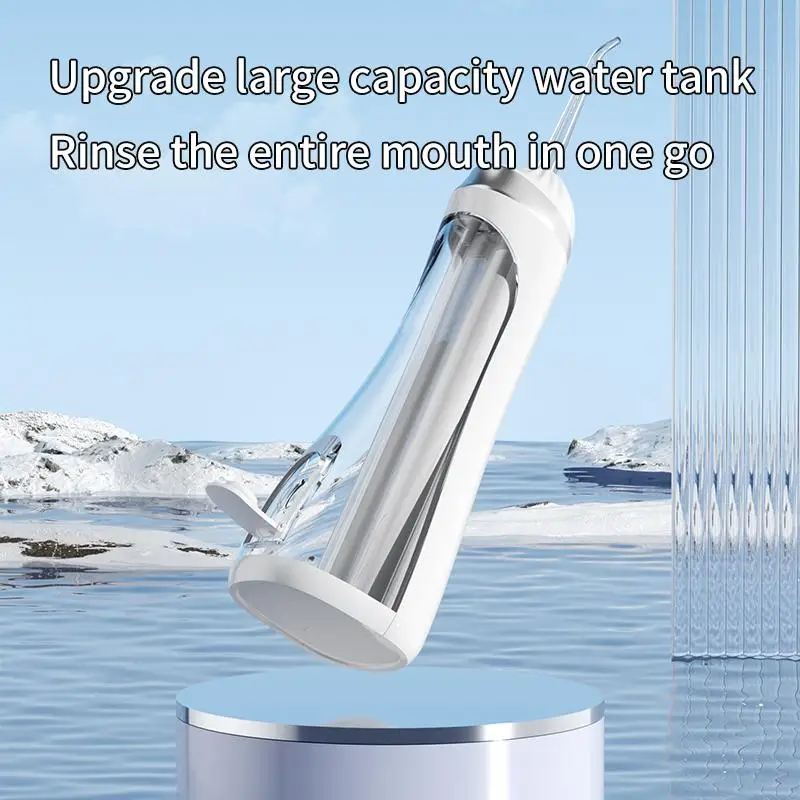 

Ирригатор для полости рта 200 мл, 3 режима очистки, портативный, перезаряжаемый, водонепроницаемый IP65, зубной ирригатор для отбеливания зубов, струйный флоссер