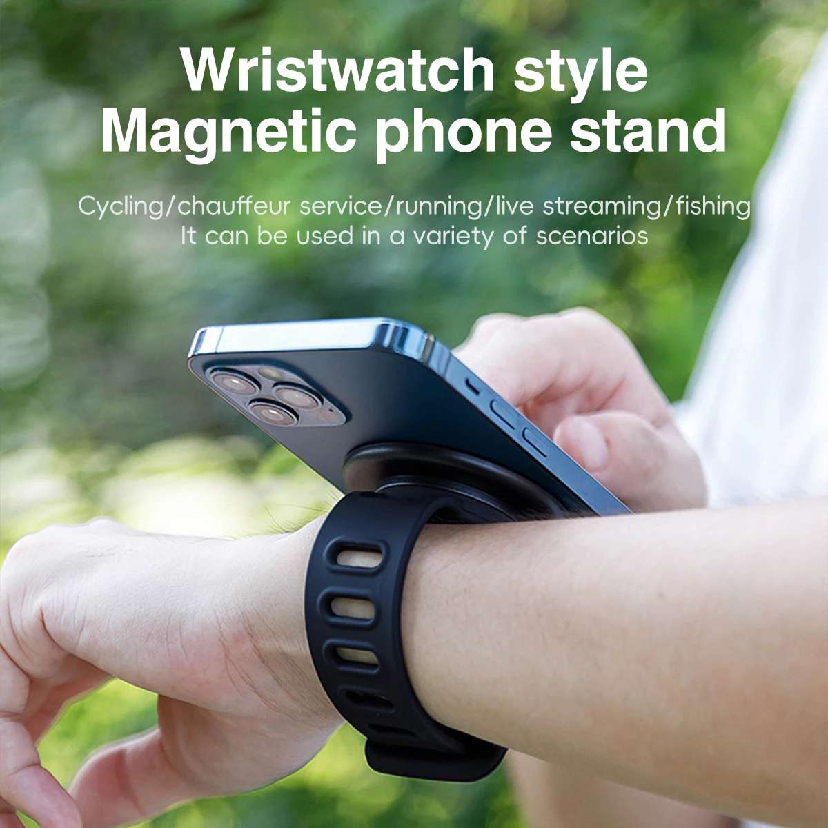 

Магнитный держатель-браслет для Magsafe, двусторонний магнитный держатель для мобильного телефона, аксессуары для Magsafe iPhone, спортивный вариант