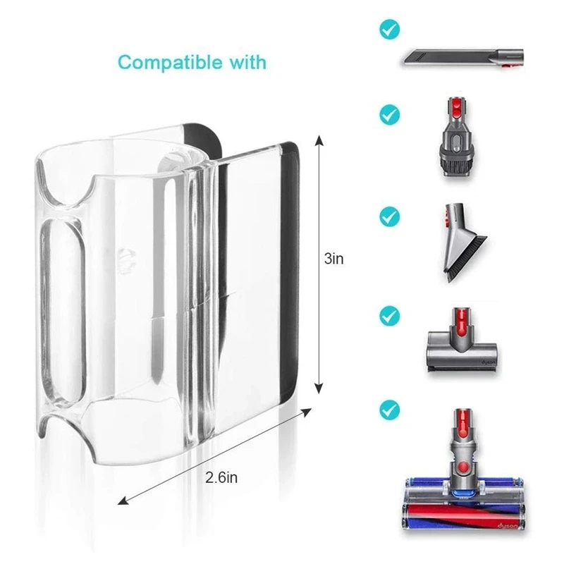 Holder Attachment Clip For Dyson V7 V8 V10 V11 V15 Accessories Vacuum Cleaner Brush Nozzle Stand Storage Bracket