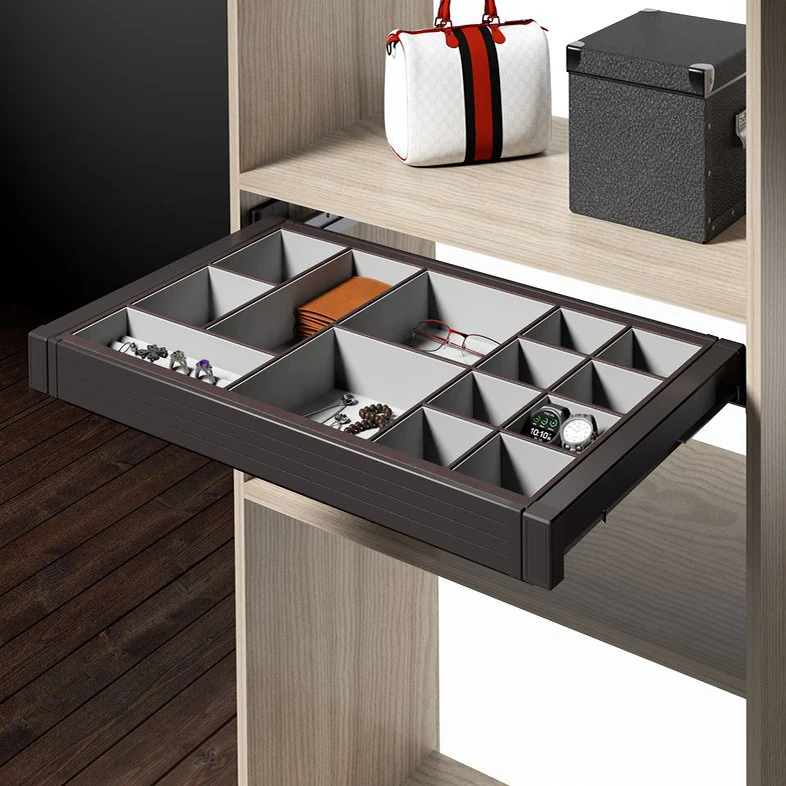 

Modern Nordic Jewelry Storage Box Compartment Tray Cloakroom Storage Box Soft Furnishings High-End Exquisite