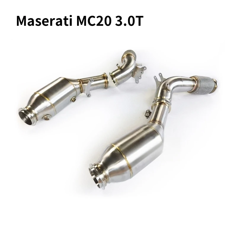 Maserati MC20 3.0T 2014-2022 Stainless Steel Exhaust Downpipe with Catalysis Cat Back