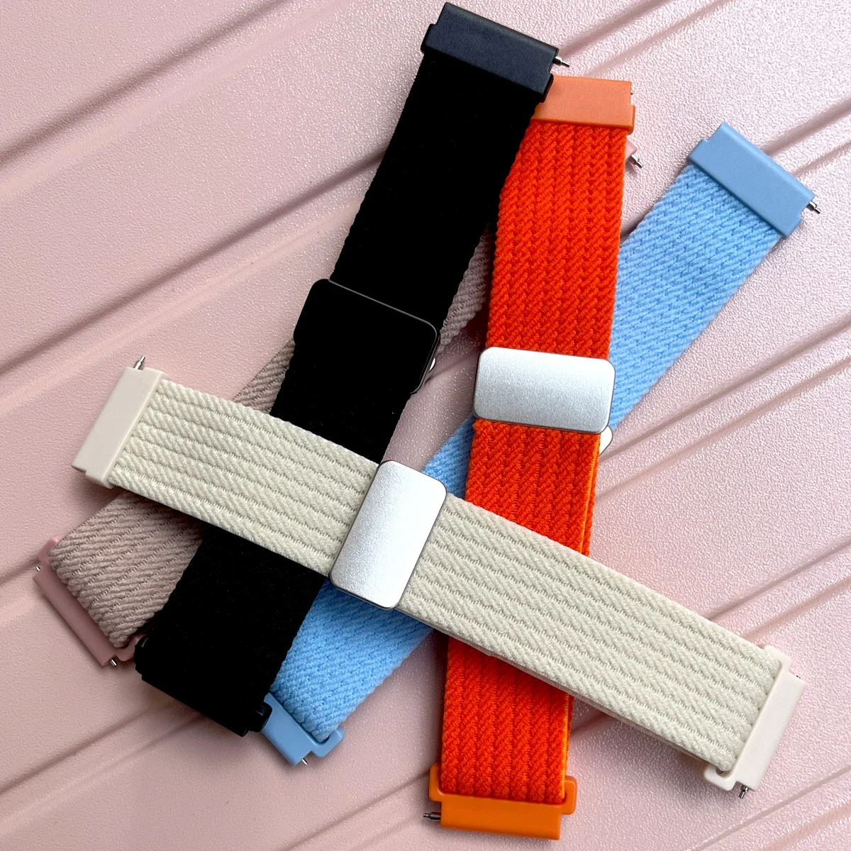 22mm WatchBand For Xiaomi Watch S4/S3/S2/S1/Color Strap Replacement Elastic Nylon Loop Wristband Bracelet Correa Amazfit gtr 4