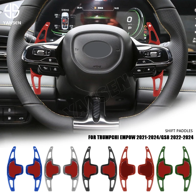 

Paddle Shifter Carbon Fiber Car Steering Wheel Shift Paddle Shifters Replacement For GAC Trumpchi Empow55 GAC GS8 2022-2024