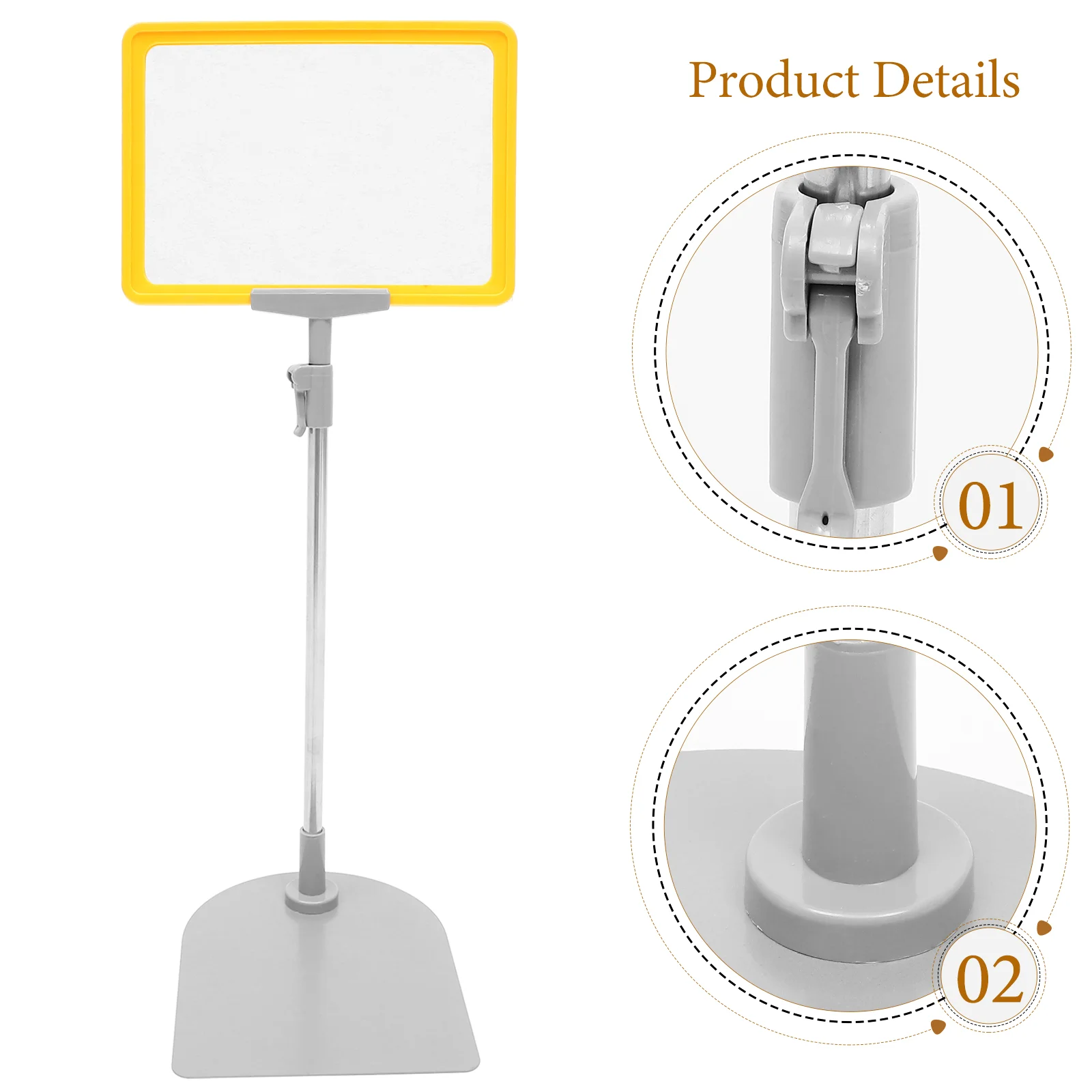 Price Display Board Merchandise Show Rack Sign Stand Tag Holder Multi-function Holders for Label White Frame Shopping