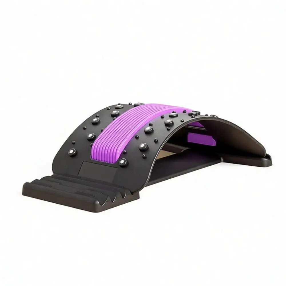 Ergonomic Back Stretching Device Lumbar Support Spine Massager For Fitness Yoga Pain Relief Body Correction