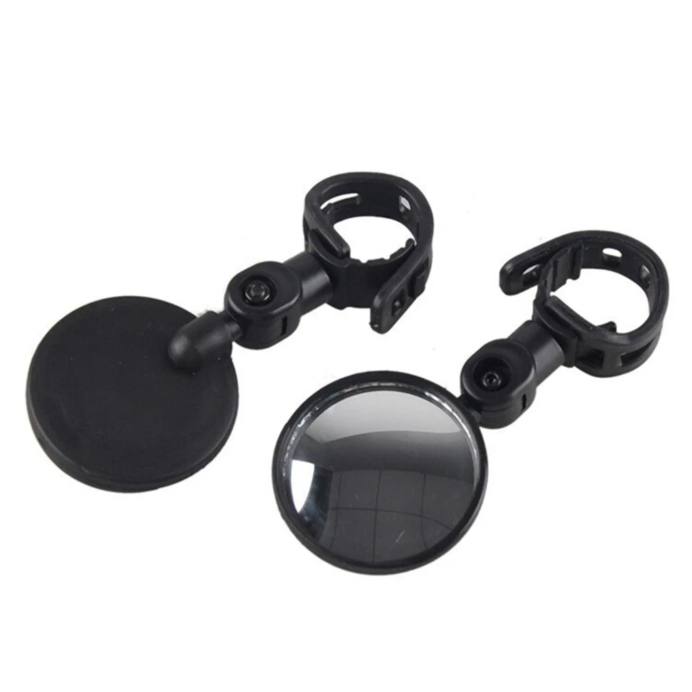 Bicycle Rearview Mirror Wide Angle Convex Cycling Mirror MTB Rearview Mirror Silicone Handle Rearview Mirror 7.9cm