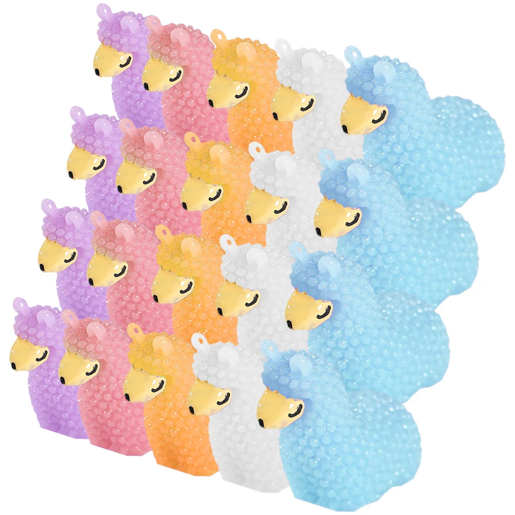 

20Pcs Animal Resin Alpaca Decorations Creative Miniature Sculptures for Garden Lawn Micro Landscape Succulent Flower Pot DIY