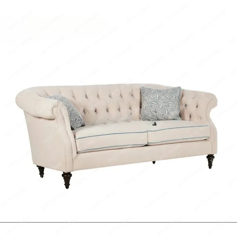 XX  sofa elegant and clear shadow modern simple fabric three-person sofa