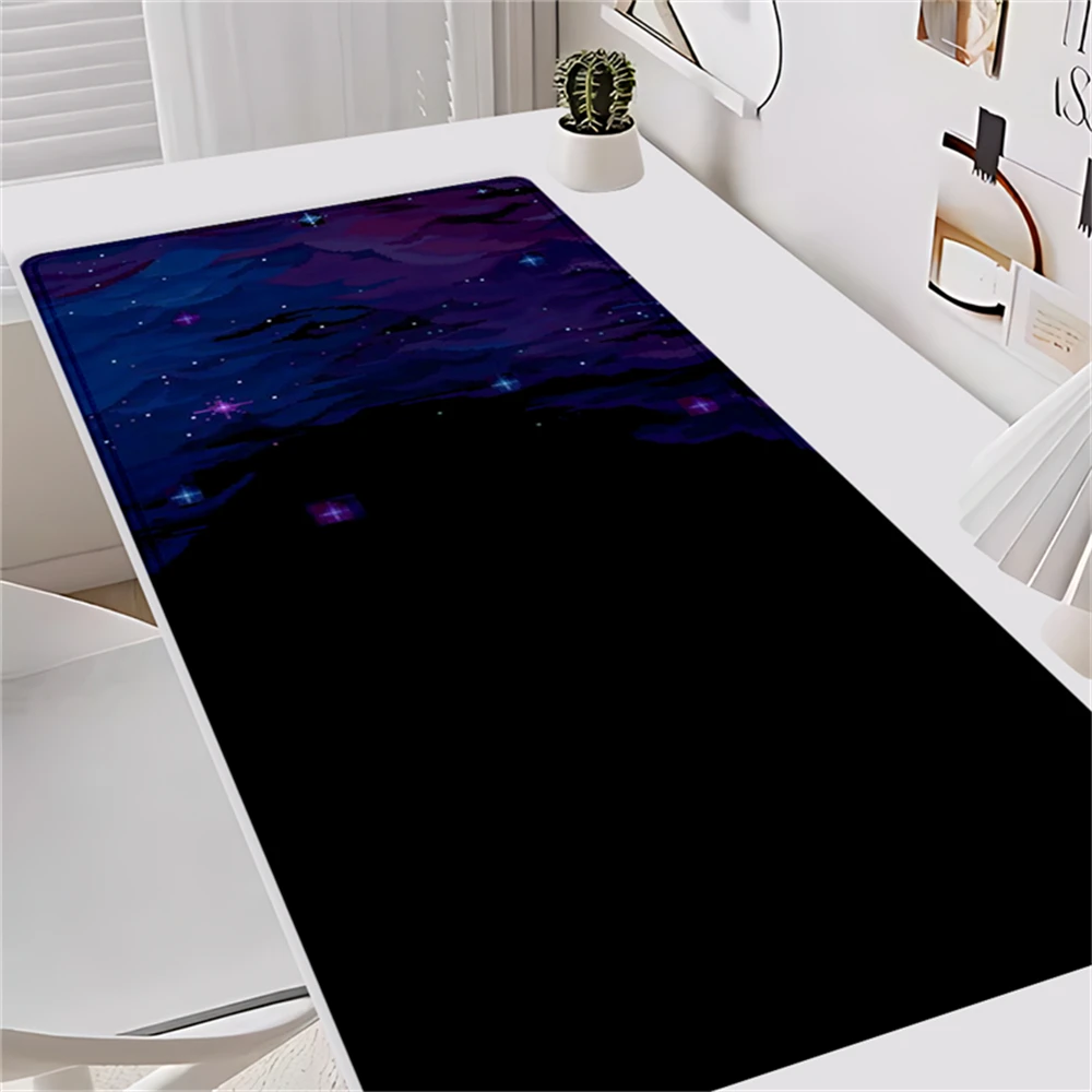 Starry Night Sky Mouse Pad Large E-sport Desk Mat Natural Rubber Non-Slip Office Mousepad Table Accessories Gift for Friend