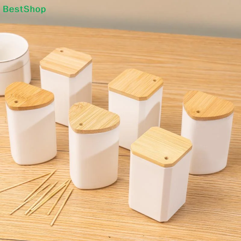 〔Q〕Portable Pocket Toothpick Holder Dispenser Home Table Decor Toothpick Box With Lid