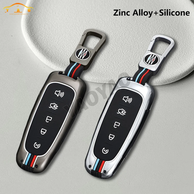 

Zinc Alloy Car Remote Key Case Cover For Ford Edge Explorer Escape Focus Taurus Flex Lincoln MKS MKT MKX Key Protect Accessories