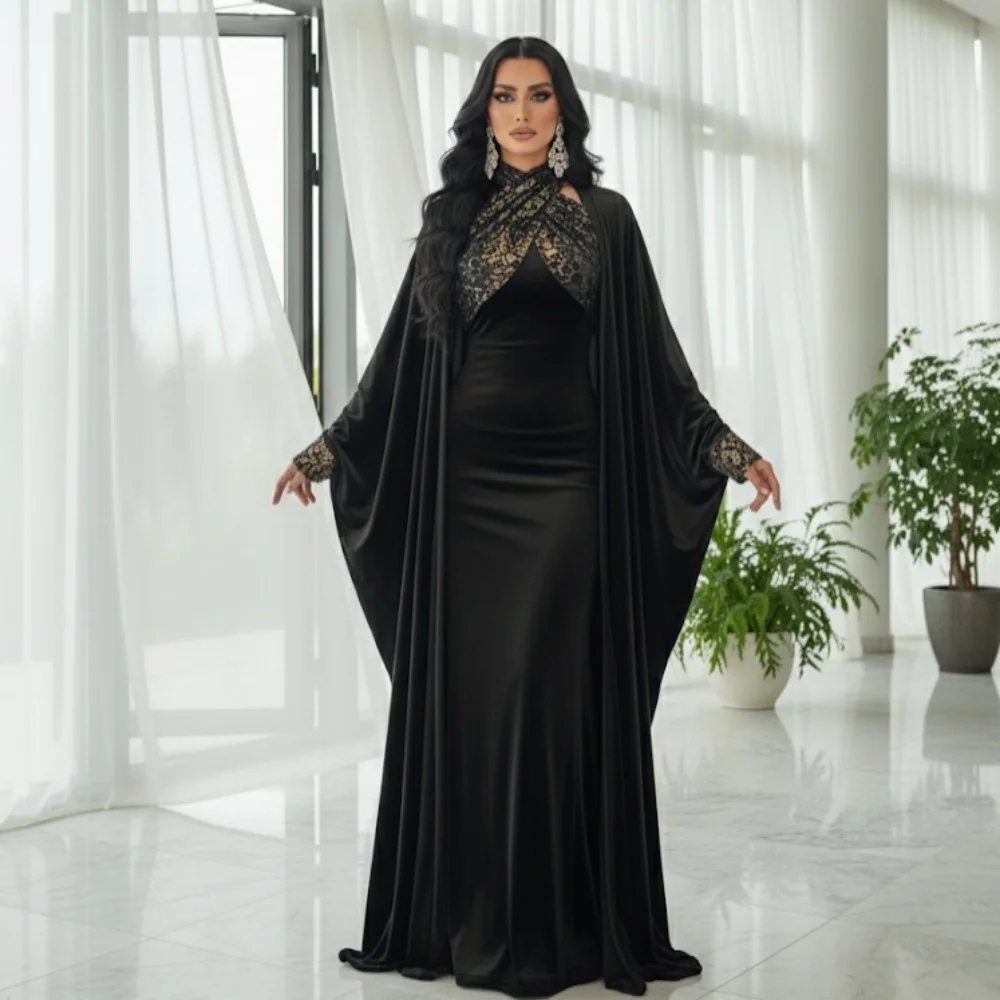 

Customized Temperament Evening Dress Criss-Cross Halter Trumpet Long Dresses Bespoke Occasion Classic Elegant Party Wedding