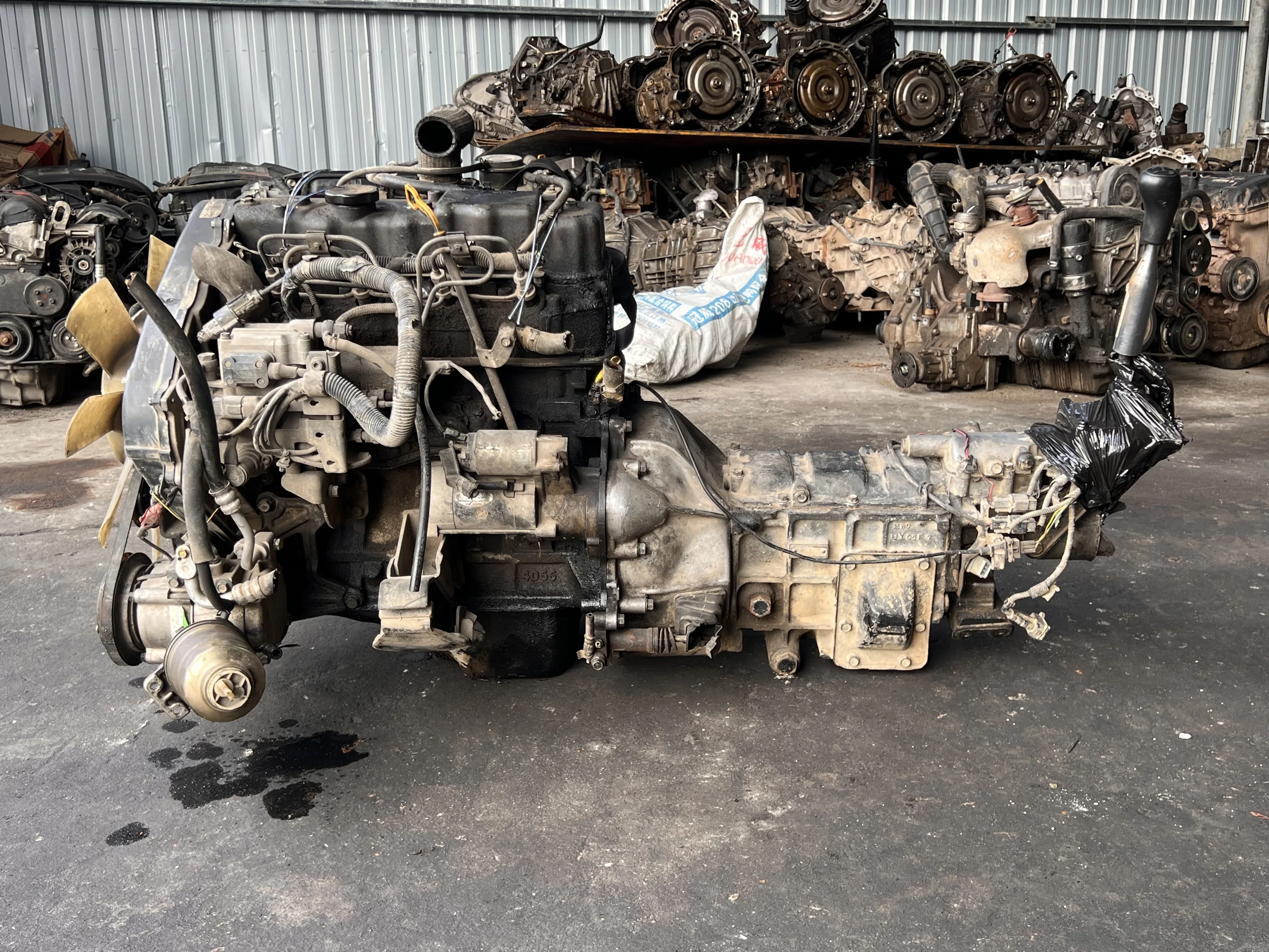 Best Price For Complete Second-Hand 4D56 D4BH Diesel Engine With Gearbox For Hyundai For Kia For Mitsubishi L200