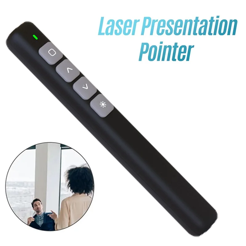 Whiteboard Remote Control Pen Meeting Remote Presentation PPT Laser Flip Pen Remote Controller Laser Pointer For Office Supplies