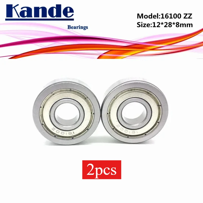 2pcs  16100 ZZ  Thin Section  Bearing 16100ZZ    16100   10x28x8mm 16100-2Z