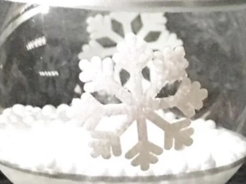 

Украшение рождественской елки, стеклянное подвесное украшение, внешняя торговля, 6 см, пузырьковый шар в виде снежинки