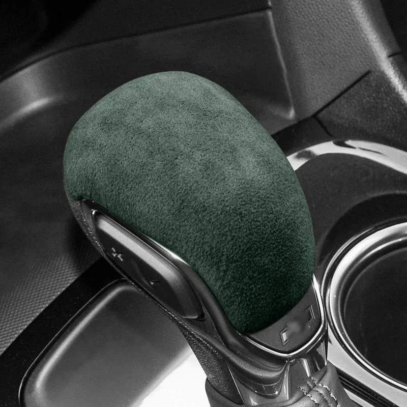 Alcantara Suede Gear Shift Knob Cover Handle Protector Car Accessories Trim For Chevrolet Trailblazer Equinox Malibu XL Seeker