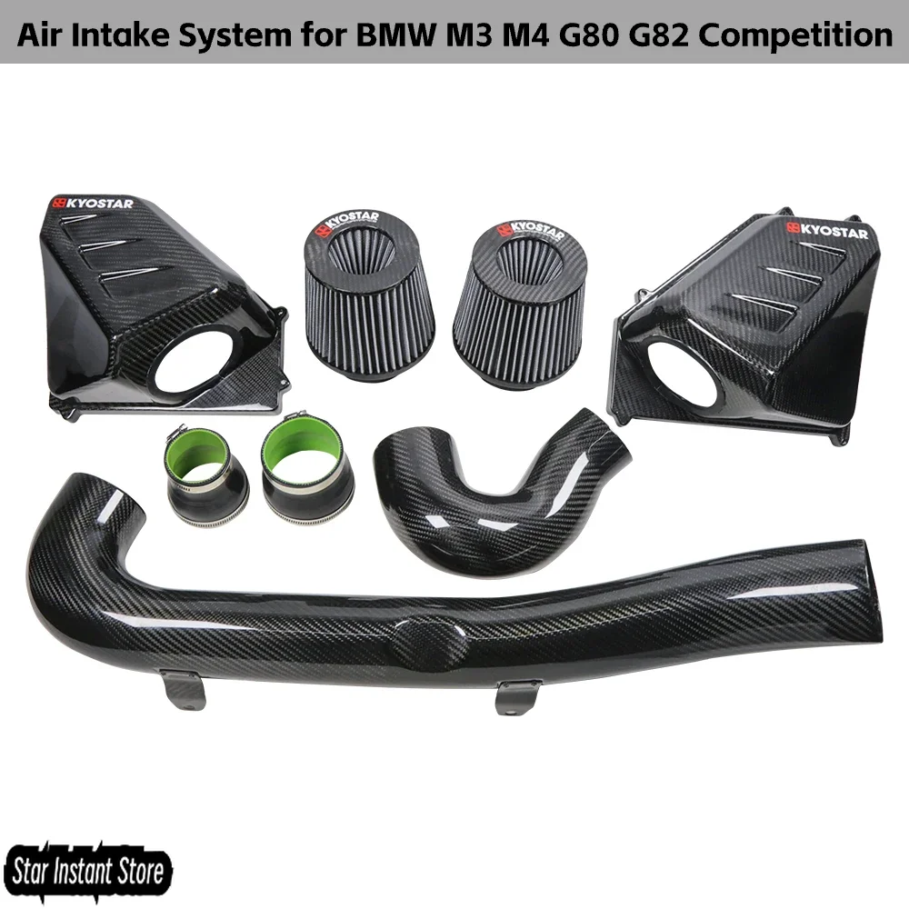 

Система воздухозаборника из сухого углеродного волокна для соревнований BMW M3 M4 G80 G82 2021+, обновление S58 3.0T Performance