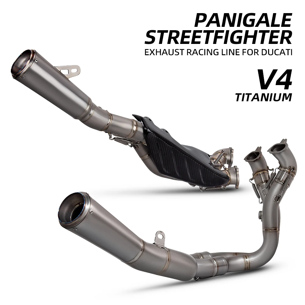 Motorcycle Exhausts System Escape Kit Headers Tube Muffler For Ducati Panigale V4 V4R Street Fight V4 V4S 2018-2024